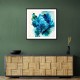 Alcohol Ink Light Blue Abstract Wall Art