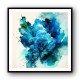 Alcohol Ink Light Blue Abstract Wall Art