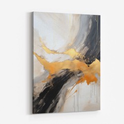 Black Stroke Abstract Wall Art