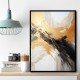 Strokes Black & Gold Abstract 7 Wall Art Strokes Black & Gold Abstract 7 Wall Art
