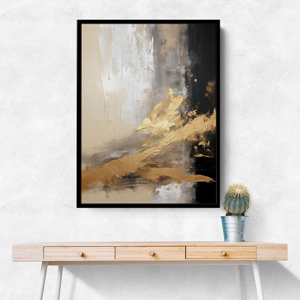 Black Stroke Abstract 18 Wall Art