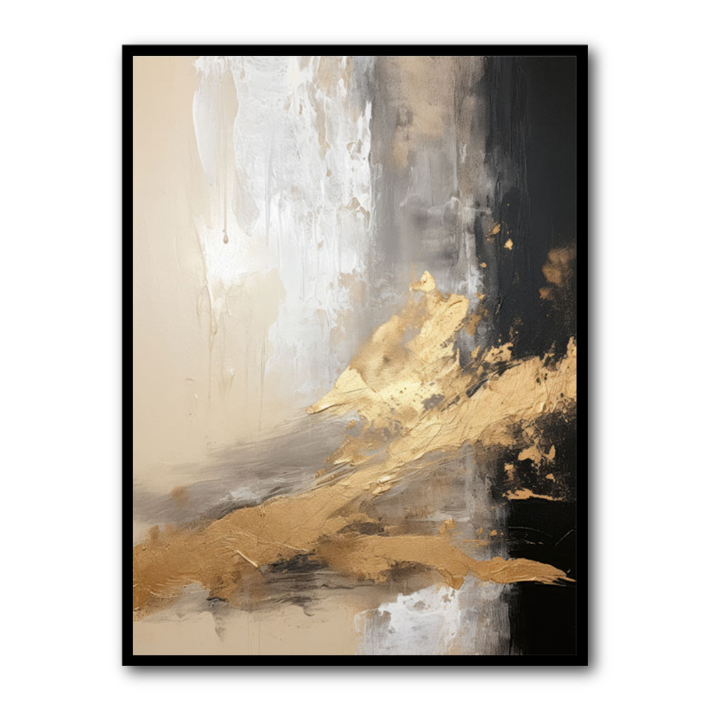 Black Stroke Abstract 18 Wall Art