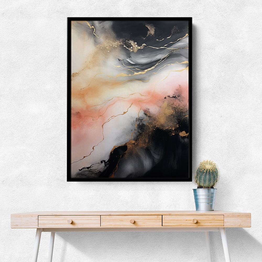 Rose Gold Abstract 6 Wall Art Rose Gold Abstract 6 Wall Art