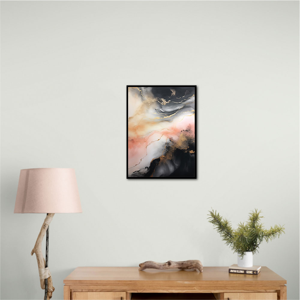 Rose Gold Abstract 6 Wall Art Rose Gold Abstract 6 Wall Art