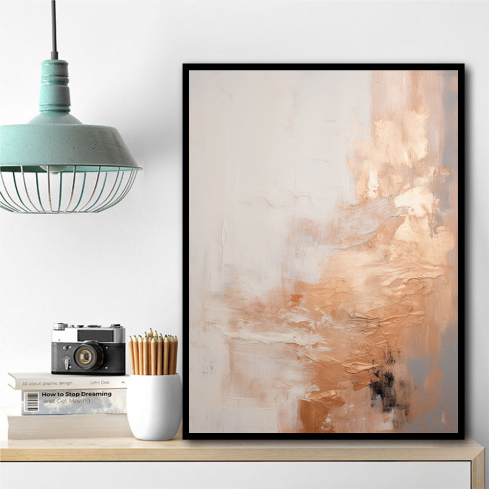 Rose Gold Abstract 5 Wall Art Rose Gold Abstract 5 Wall Art