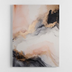 Rose Gold Abstract 3 Wall Art