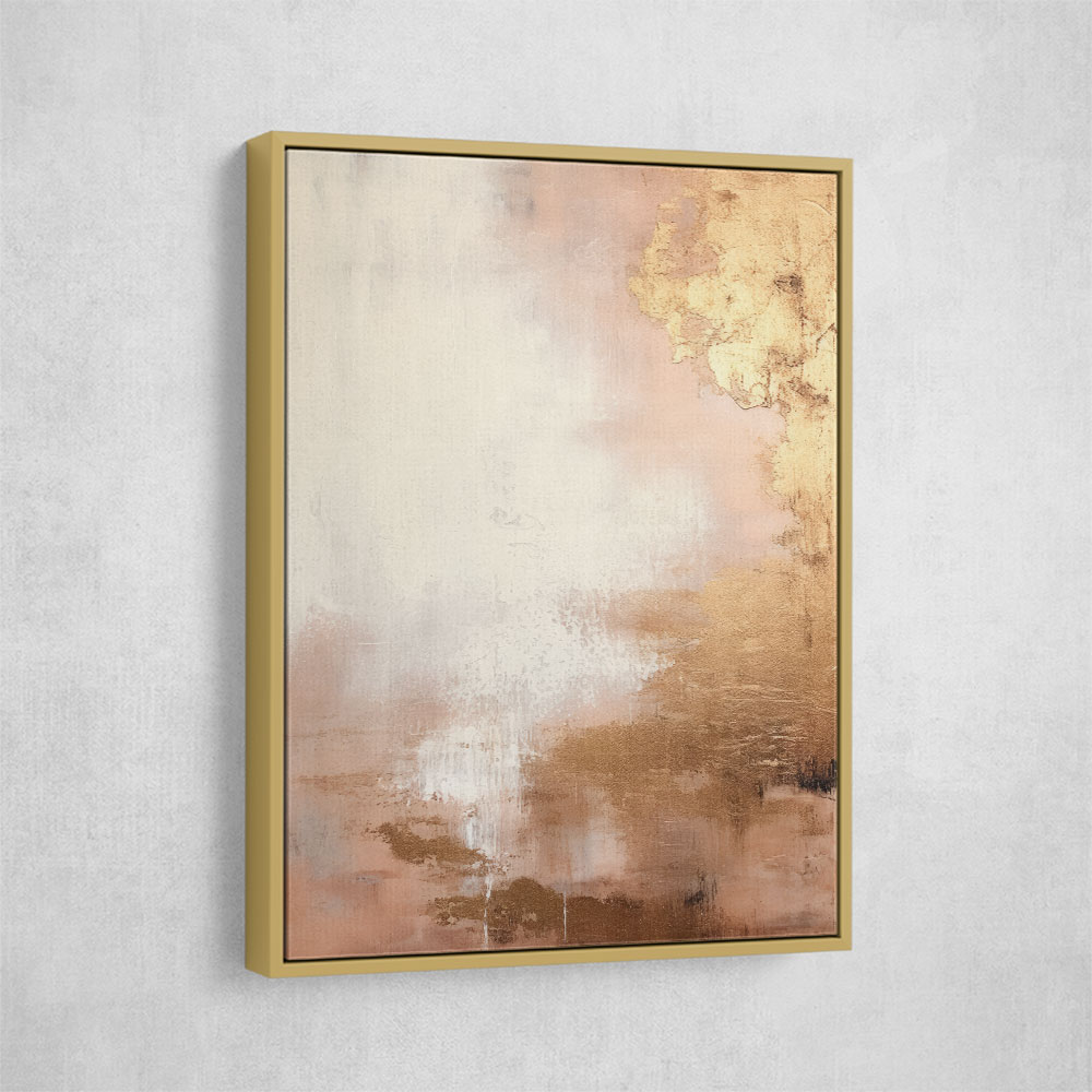 Rose Gold Abstract 1 Wall Art Rose Gold Abstract 1 Wall Art