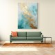 Turquoise & Gold 2 Abstract Wall Art Turquoise & Gold 2 Abstract Wall Art