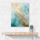 Turquoise & Gold 2 Abstract Wall Art Turquoise & Gold 2 Abstract Wall Art