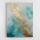 Choose Product Type:: Canvas Turquoise & Gold 2 Abstract Wall Art