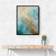 Turquoise & Gold 2 Abstract Wall Art Turquoise & Gold 2 Abstract Wall Art
