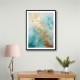 Turquoise & Gold 2 Abstract Wall Art Turquoise & Gold 2 Abstract Wall Art