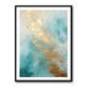 Choose Product Type:: Framed Print
Frame Colour:: Black Turquoise & Gold 2 Abstract Wall Art