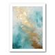 Turquoise & Gold 2 Abstract Wall Art Turquoise & Gold 2 Abstract Wall Art
