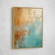 Turquoise & Gold 3 Abstract Wall Art Turquoise & Gold 3 Abstract Wall Art