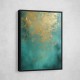 Turquoise & Gold 7 Abstract Wall Art Turquoise & Gold 7 Abstract Wall Art