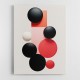 Choose Product Type:: Canvas Spheres Abstract Shapes 4 Wall Art