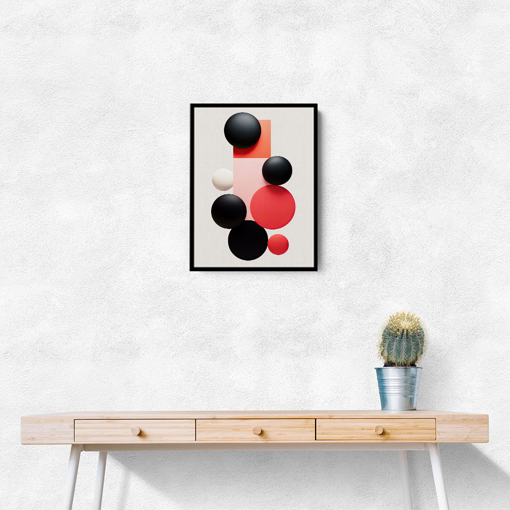 Spheres Abstract Shapes 4 Wall Art