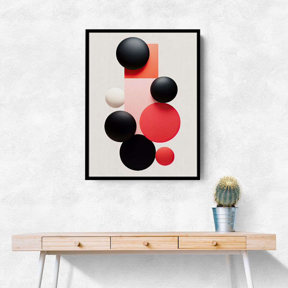 Spheres Abstract Shapes 4 Wall Art