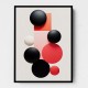 Choose Product Type:: Framed Canvas Spheres Abstract Shapes 4 Wall Art