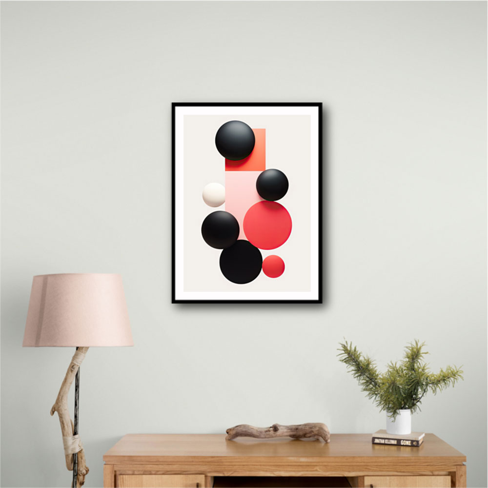 Spheres Abstract Shapes 4 Wall Art