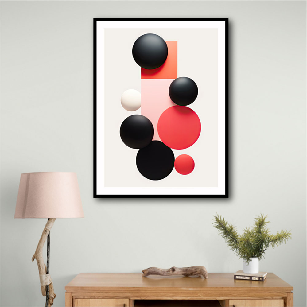 Spheres Abstract Shapes 4 Wall Art