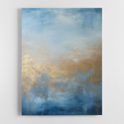 Blue & Gold Abstract 4 Wall Art