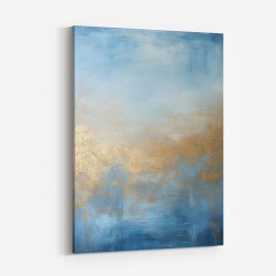Blue & Gold Abstract 4 Wall Art