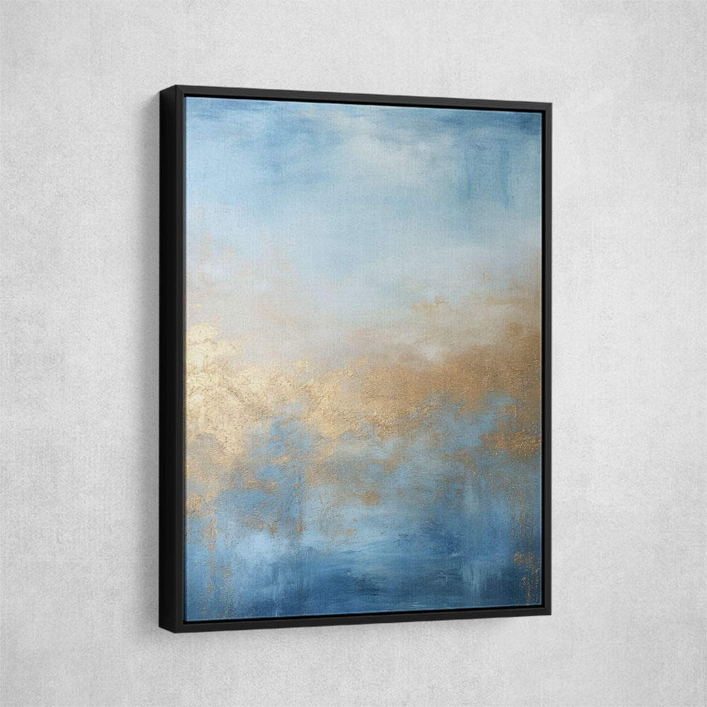 Blue & Gold Abstract 4 Wall Art Blue & Gold Abstract 4 Wall Art
