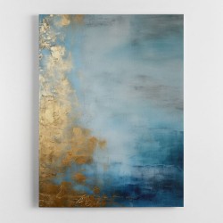 Blue & Gold Abstract 7 Wall Art