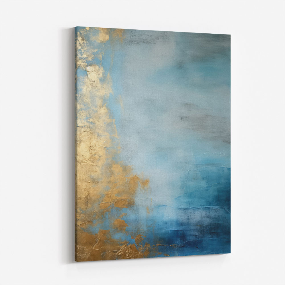 Blue & Gold Abstract 7 Wall Art