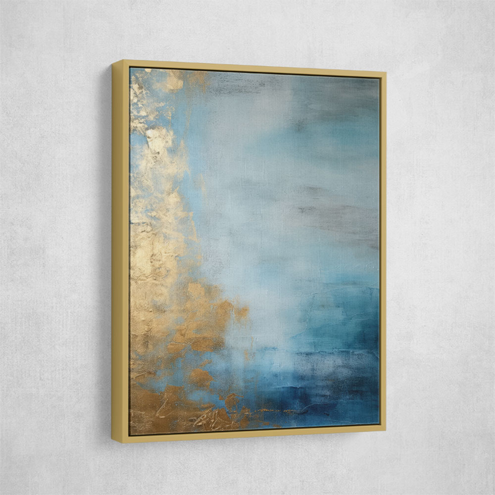 Blue & Gold Abstract 7 Wall Art