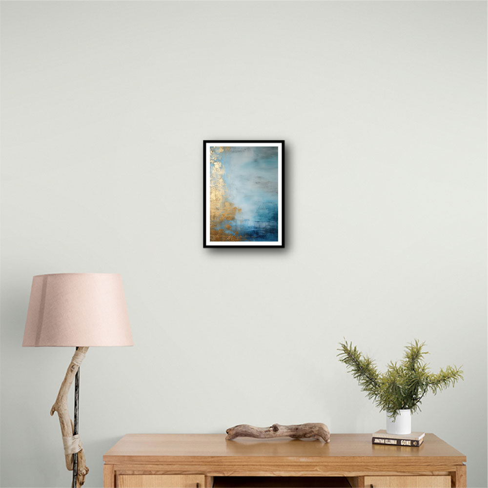 Blue & Gold Abstract 7 Wall Art Blue & Gold Abstract 7 Wall Art