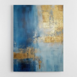 Blue & Gold Abstract 8 Wall Art