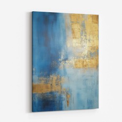 Blue & Gold Abstract 8 Wall Art