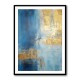 Blue & Gold Abstract 8 Wall Art