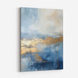 Blue & Gold Abstract 9 Wall Art