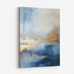 Blue & Gold Abstract 10 Wall Art