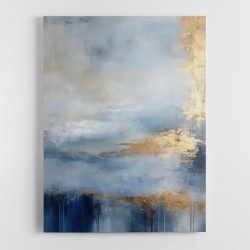 Blue & Gold Abstract 11 Wall Art