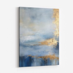 Blue & Gold Abstract 11 Wall Art