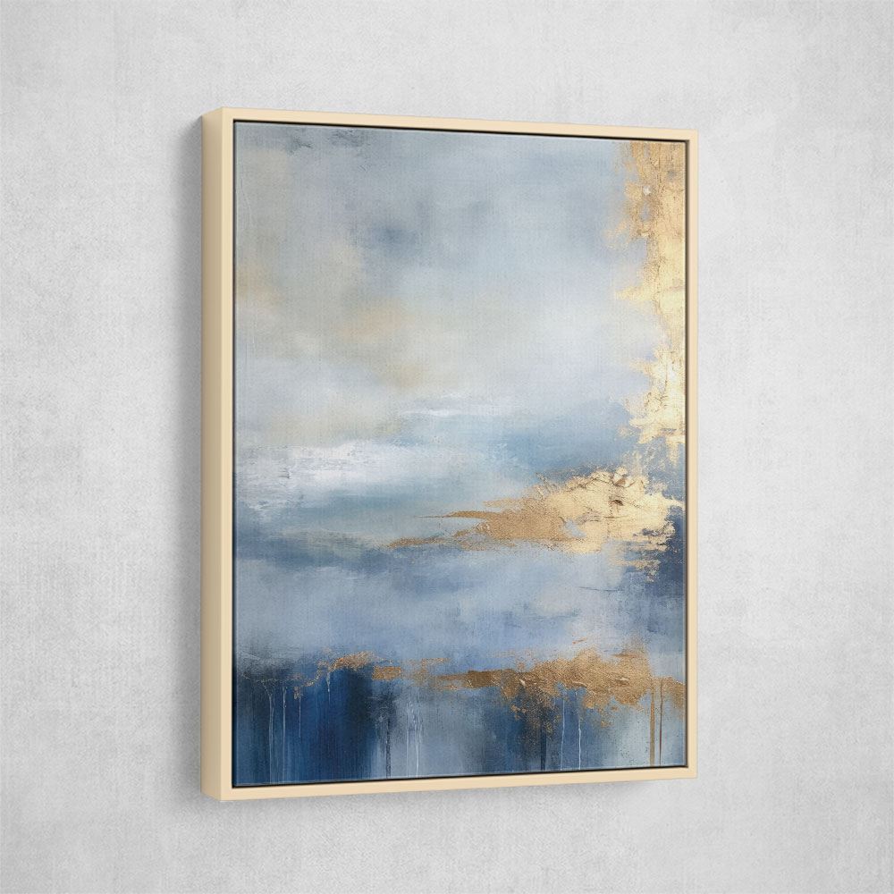 Blue & Gold Abstract 11 Wall Art