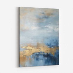 Blue & Gold Abstract 12 Wall Art