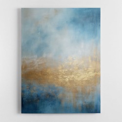 Blue & Gold Abstract 13 Wall Art