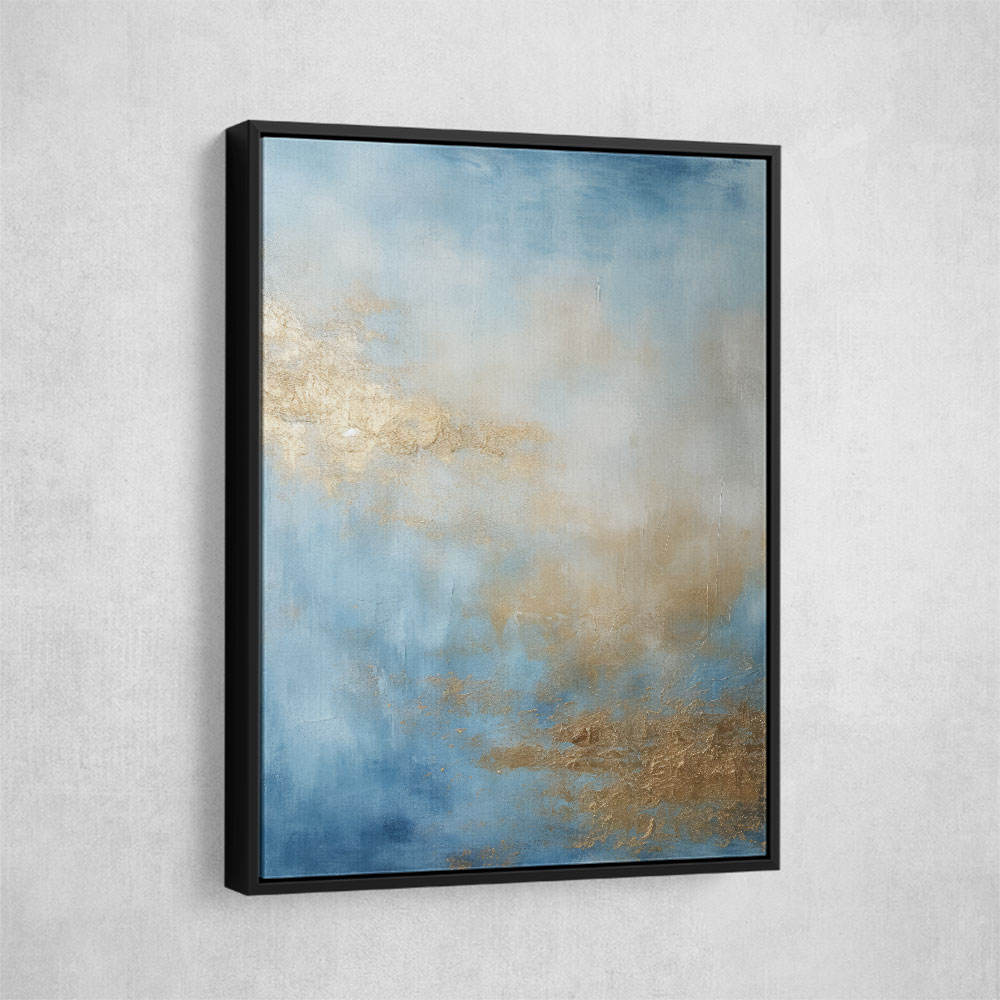 Blue & Gold Abstract 14 Wall Art Blue & Gold Abstract 14 Wall Art