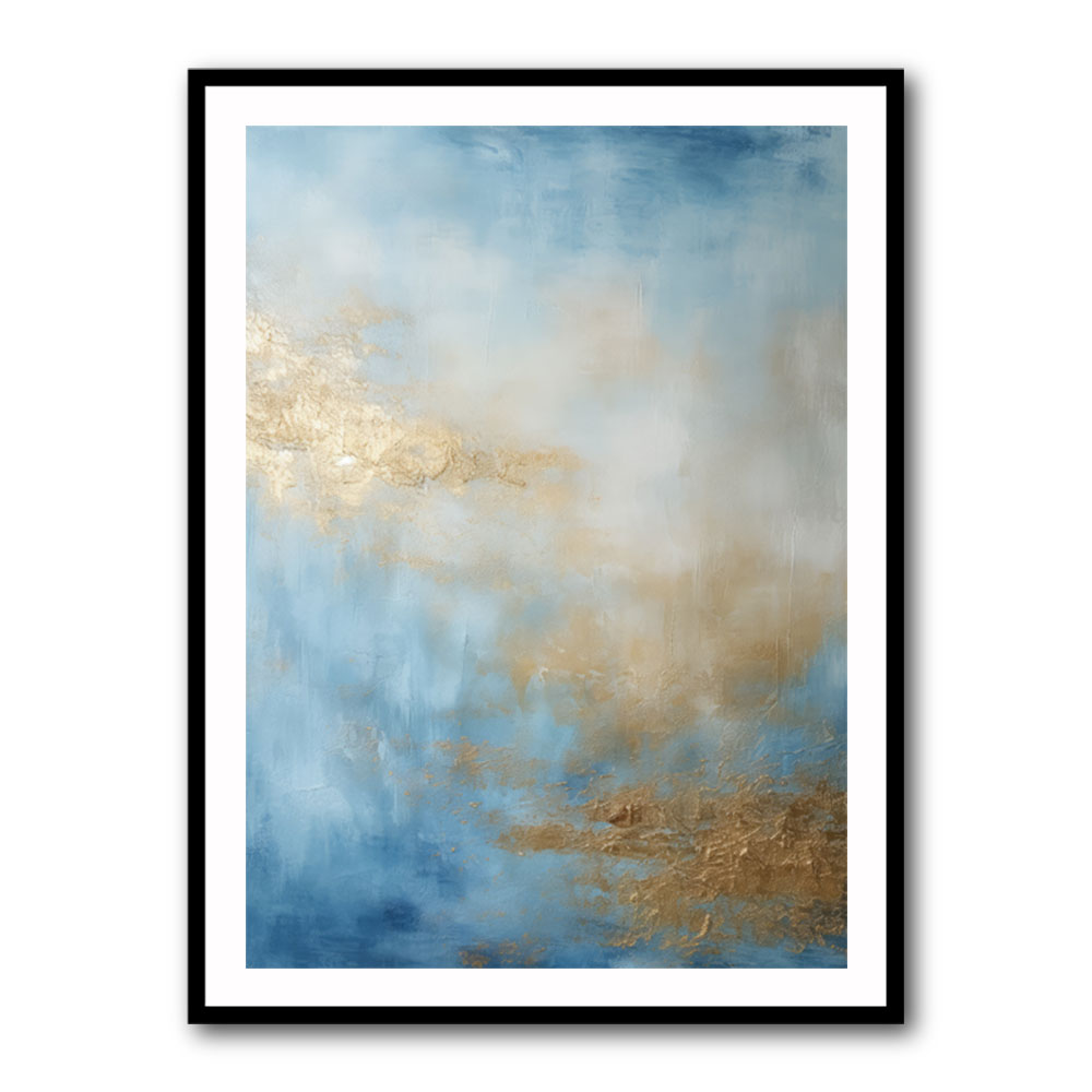 Blue & Gold Abstract 14 Wall Art Blue & Gold Abstract 14 Wall Art