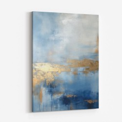 Blue & Gold Abstract 15 Wall Art