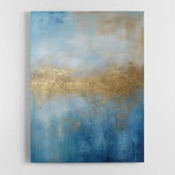 Blue & Gold Abstract 16 Wall Art