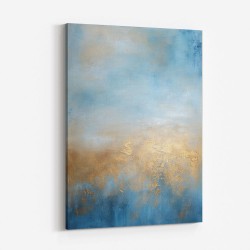 Blue & Gold Abstract 17 Wall Art