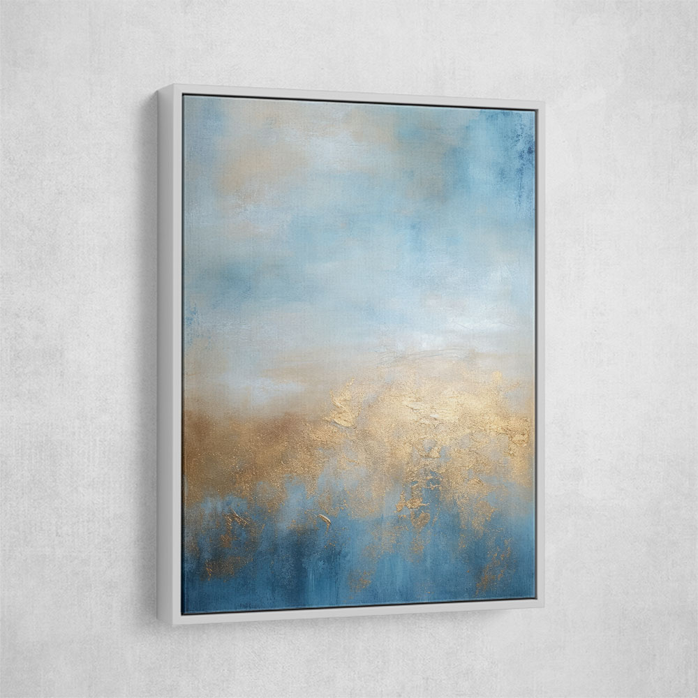 Blue & Gold Abstract 17 Wall Art Blue & Gold Abstract 17 Wall Art