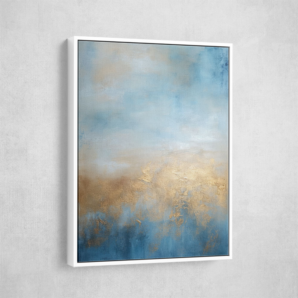 Blue & Gold Abstract 17 Wall Art